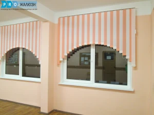 Вертикальные жалюзи чередование и арка